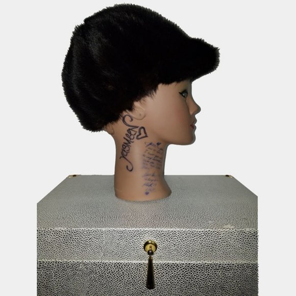 Vtg Mahogany Mink Riding Hat - Picture 3 of 8
